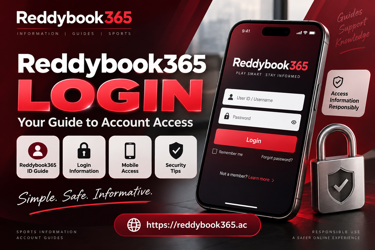Reddybook365 login and account security information
